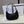 Celine Ava Bag 23cm Triomphe Canvas Black Dark Brown Calfskin