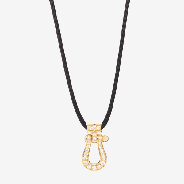 COLLANA CON PENDENTE FORCE 10 E DIAMANTI COMPLETI, MODELLO MEDIO