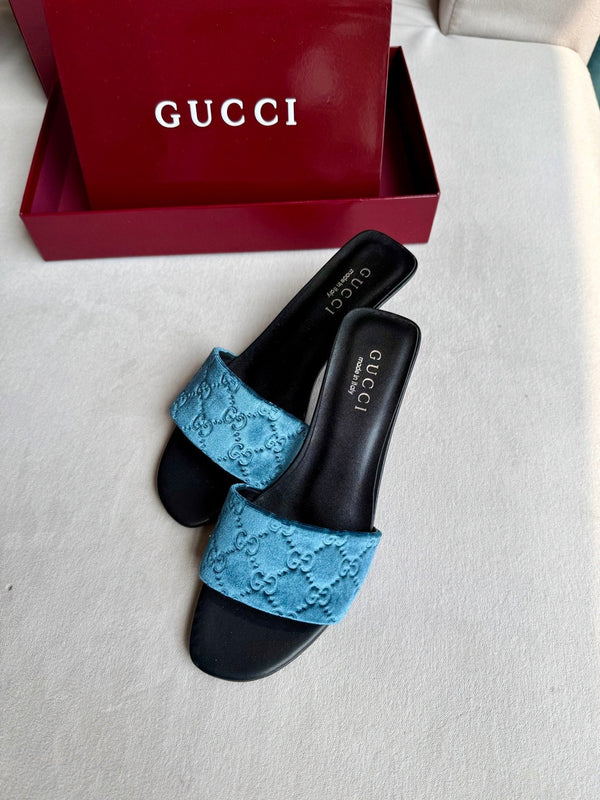GG 26s Slide Sandals 5.5cm Velvet