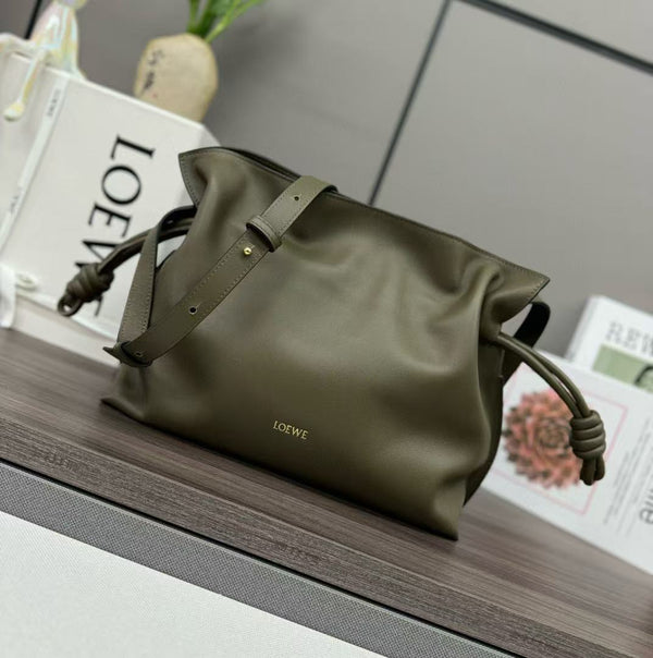 Loewe Flamenco Lucky Bag 30 Eucalyptus Olive Green Nappa Lambskin