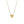 HEART SHAPE SILVER YELLOW DIAMOND NECKLACE