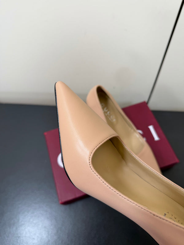 GG 26s Pointed Toe Pumps 8.5cm Calfskin