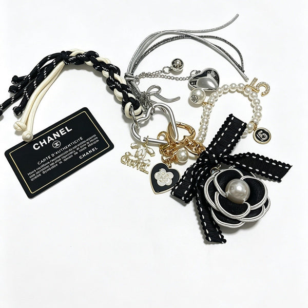 CC Black Camellia Flower Charm