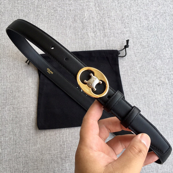 CE 2026 Medium Triomphe Belt 25mm Leather