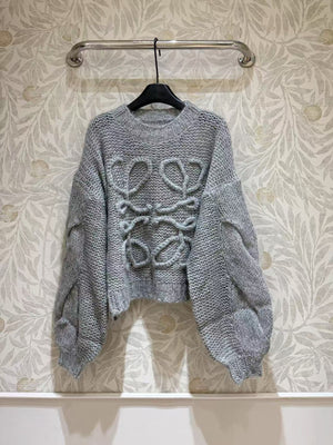 Loewe Anagram open-knit sweater