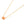 COLLANA POP H PENDENTE ARANCIONE CON FERRAMENTA IN ORO
