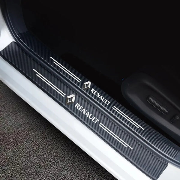 ( 4PCS ) Carbon Car Door Sills Stickers