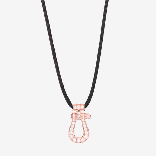 COLLANA CON PENDENTE FORCE 10 E DIAMANTI COMPLETI, MODELLO MEDIO