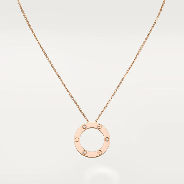 COLLANA LOVE 16MM 3 DIAMANTI