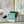 Porta carte Pra Gold Logo-Stamp in pelle Saffiano color menta