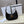 Celine Ava Bag 23cm Triomphe Canvas Black Dark Brown Calfskin