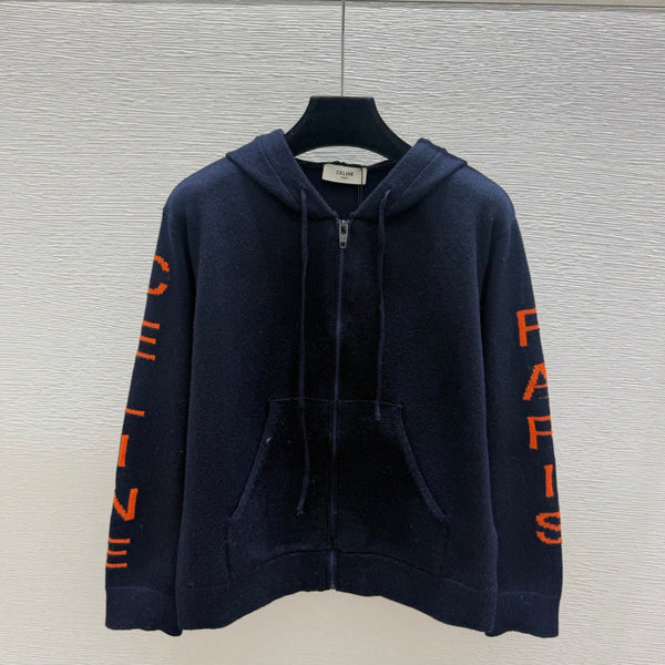 CE 2026 Hooded Zip-up Cardigan Wool 430389