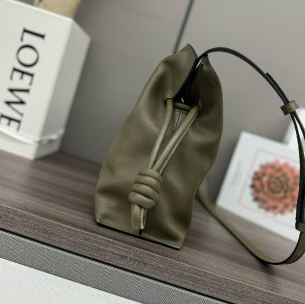 Loewe Flamenco Lucky Bag 30 Eucalyptus Olive Green Nappa Lambskin