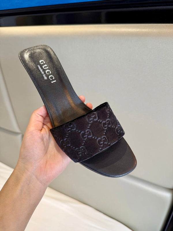 GG 26s Slide Sandals 5.5cm Velvet