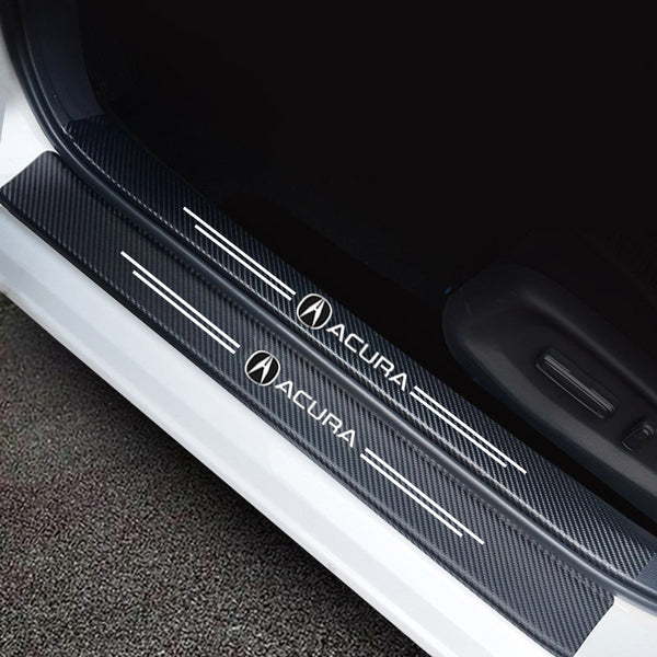 ( 4PCS ) Carbon Car Door Sills Stickers