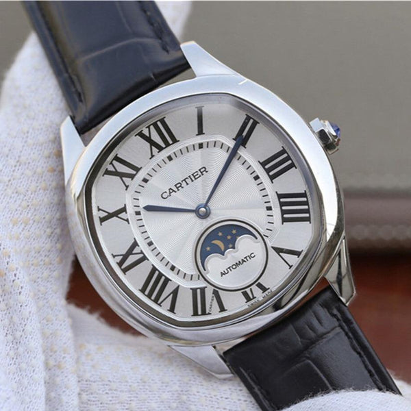 DRIVE DE CARTIER QUADRANTE BIANCO FASI LUNA 