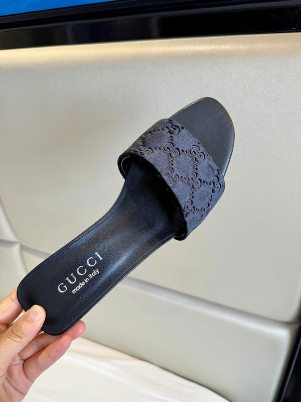 GG 26s Slide Sandals 5.5cm Velvet