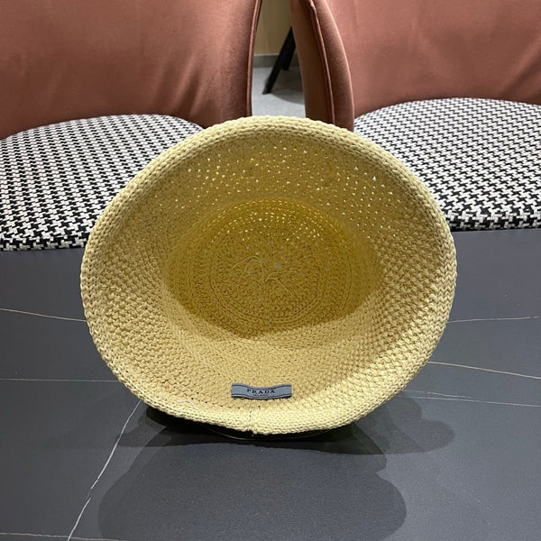 Prad Raffia Bow Knot Fisherman Hat 512516