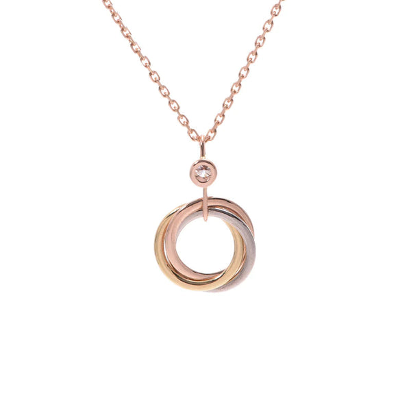 COLLANA TRINITY ARGENTO ORO ORO ROSA