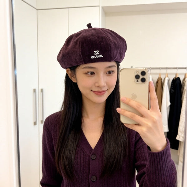 CC Corduroy Beret Hat 512572