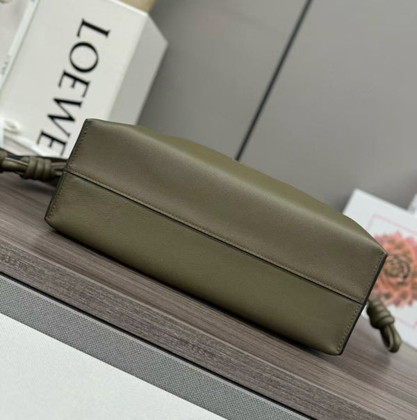 Loewe Flamenco Lucky Bag 30 Eucalyptus Olive Green Nappa Lambskin