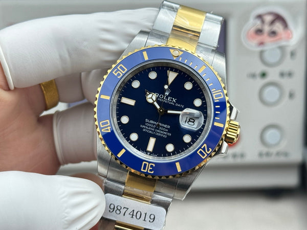 Rolex Submariner Date 41mm Gold Case Blue Ceramic Dial