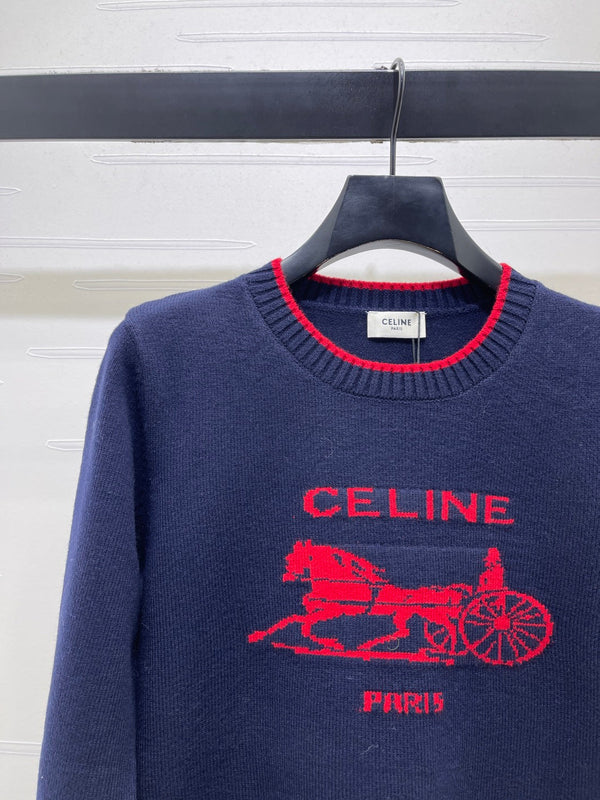 CE 2026 Knit Long-sleeved Sweater Wool 433251