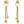 CD HEART CLOVER STAR EARRINGS GOLD