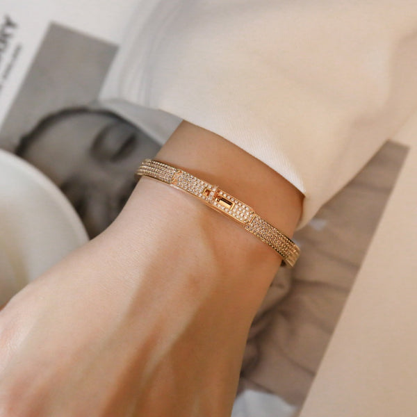 BRACCIALE KELLY CON PAVE' DI DIAMANTI 