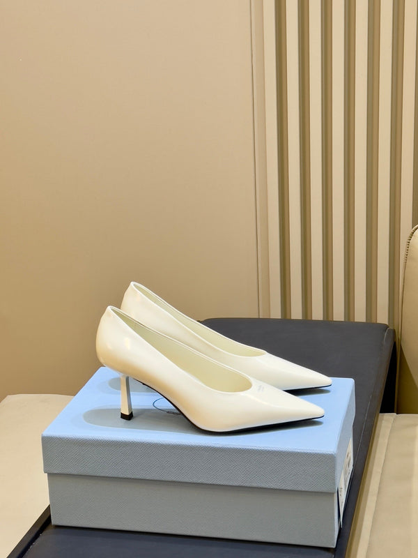 Prad 2026 Pointed Toe Pumps Patent Leather 151230