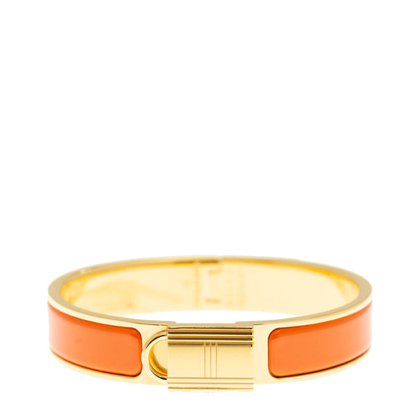 BRACCIALE H LOCK IN ORO ARANCIONE 12MM