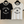 Maglietta a maniche corte con logo Celine in cotone bianco e nero