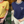 Prada 25 Logo Sweater Blue and Yellow Wool