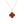 CLOVER NECKLACE GOLD CARNELIAN