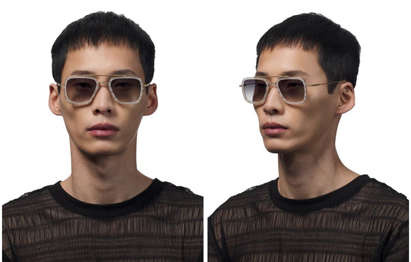 Dita Flight.006 Sunglasses Gold Gradient Brown Metal