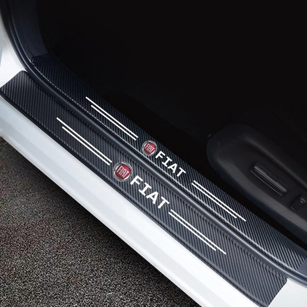( 4PCS ) Carbon Car Door Sills Stickers