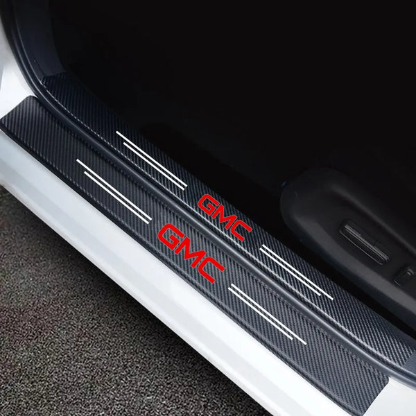( 4PCS ) Carbon Car Door Sills Stickers
