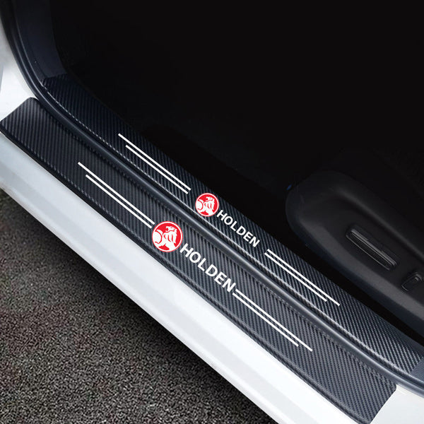 ( 4PCS ) Carbon Car Door Sills Stickers