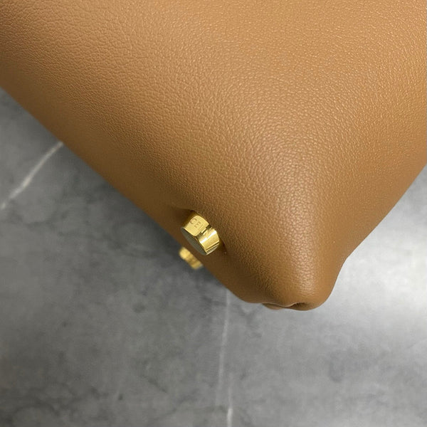 celin medium nino 25cm brown calfskin gold hardware