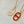 CHAINE SMALL RED NECKLACE GOLD AND PINK GOLD