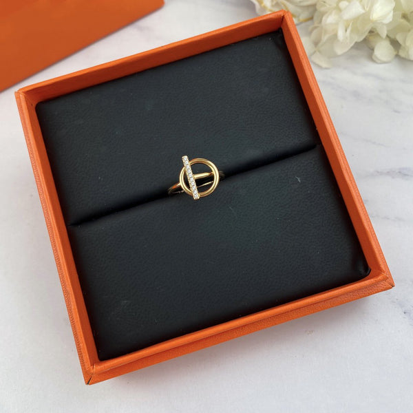 ANELLO ECHAPPEE CON DIAMANTI