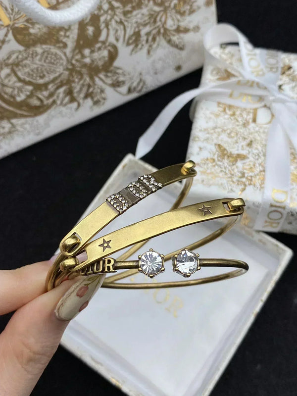 SET BRACCIALE D EVOLUTION IN METALLO FINITURA ORO ANTICO