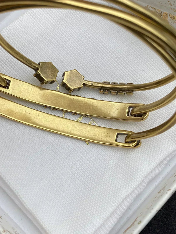 SET BRACCIALE D EVOLUTION IN METALLO FINITURA ORO ANTICO