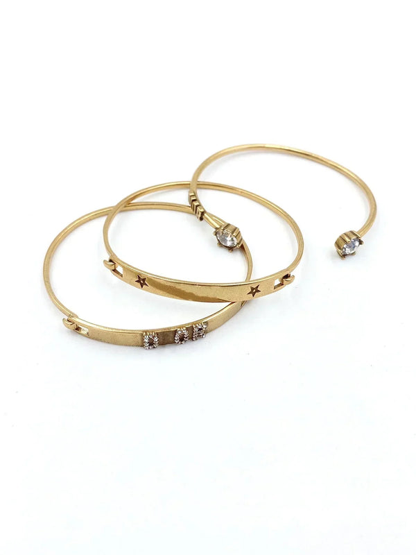 SET BRACCIALE D EVOLUTION IN METALLO FINITURA ORO ANTICO