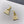 CD BAG GOLD DIAMOND EARRINGS