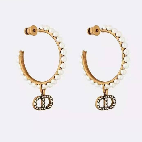ORECCHINI CLAIR CD LUNE PEARL ORO DIAMANTI