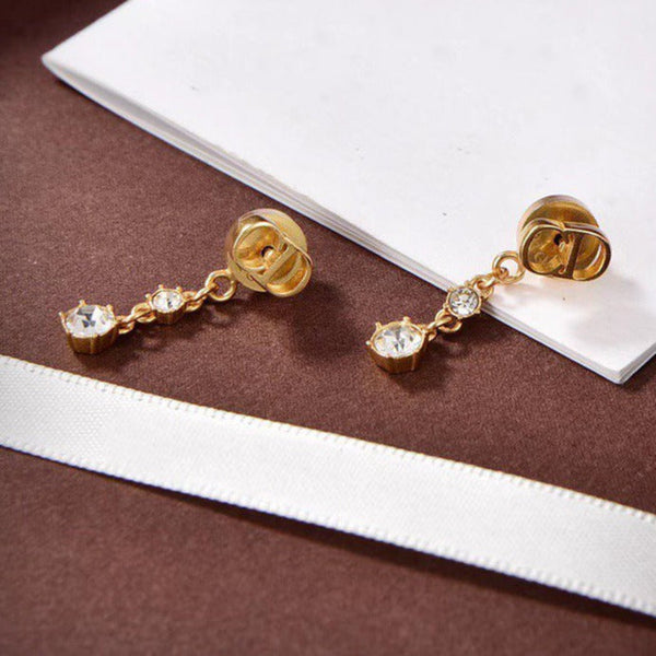 CD DROP ORECCHINI IN ORO CON 2 DIAMANTI