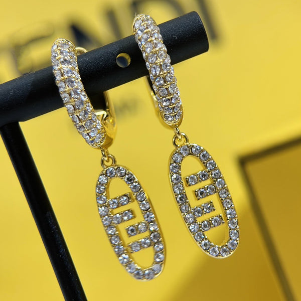 ORECCHINI FF O'LOCK ORO DIAMANTE