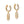 ORECCHINI FF O'LOCK ORO DIAMANTE