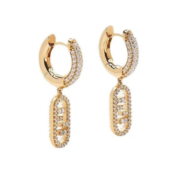 ORECCHINI FF O'LOCK ORO DIAMANTE